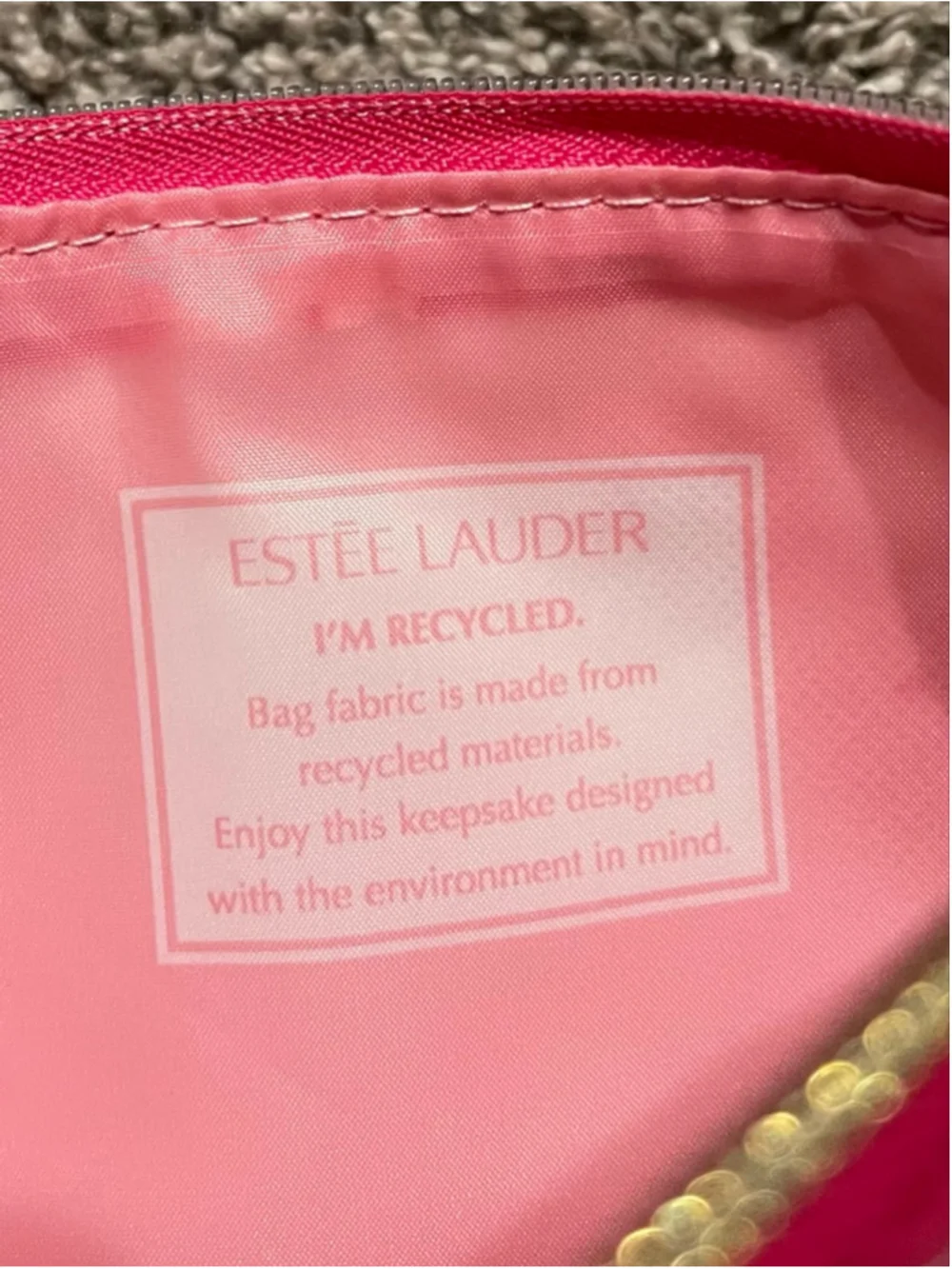 Estée Lauder Pink Cosmetic Bag, NWT